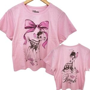 NWOT Disney Bambi Cropped T-Shirt Women’s Large